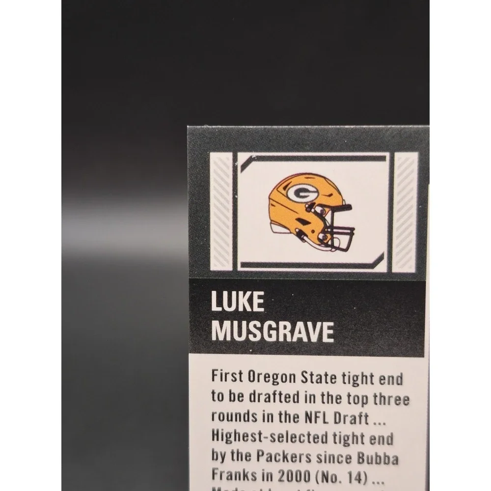 2023 Panini Luke Musgrave 148 Divisional Ticket Auto /99 RC Packers